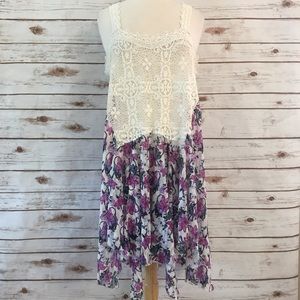 Intimately FP | Floral Crochet Lace Slip Dress